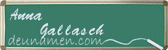 Anna Gallasch Visitenkarte
